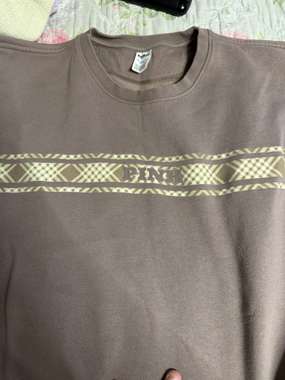 PINK Victoria's Secret Crewneck Sweatshirt - Taupe